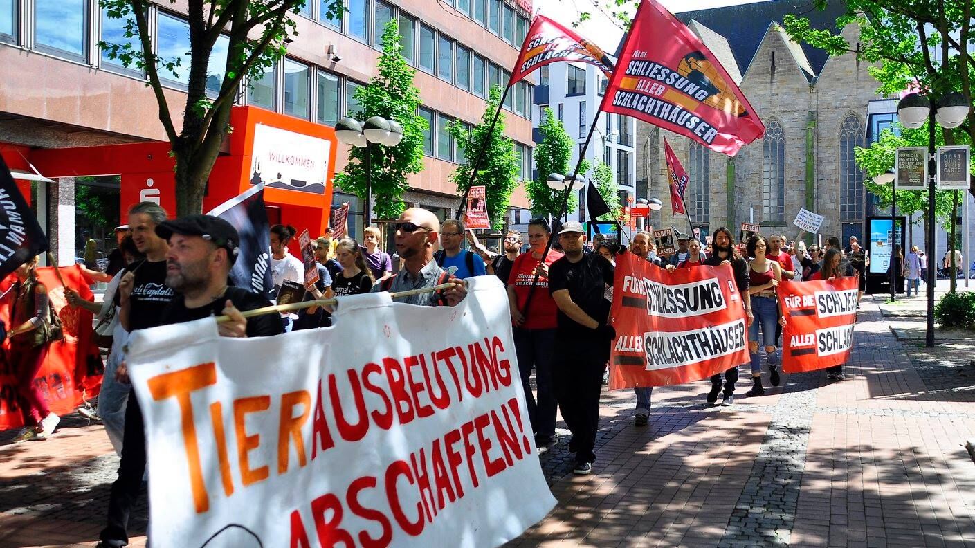 Photo de la Marche pour la fermeture des abattoirs 2017 à Dortmund
