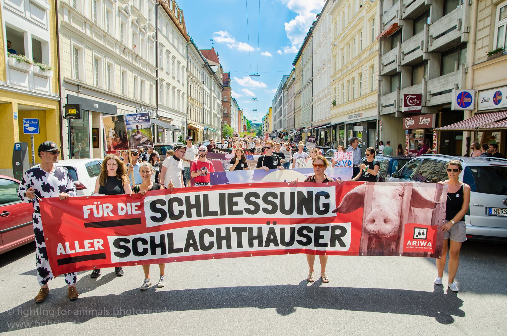 Photo de la Marche pour la fermeture des abattoirs 2016 à Munich