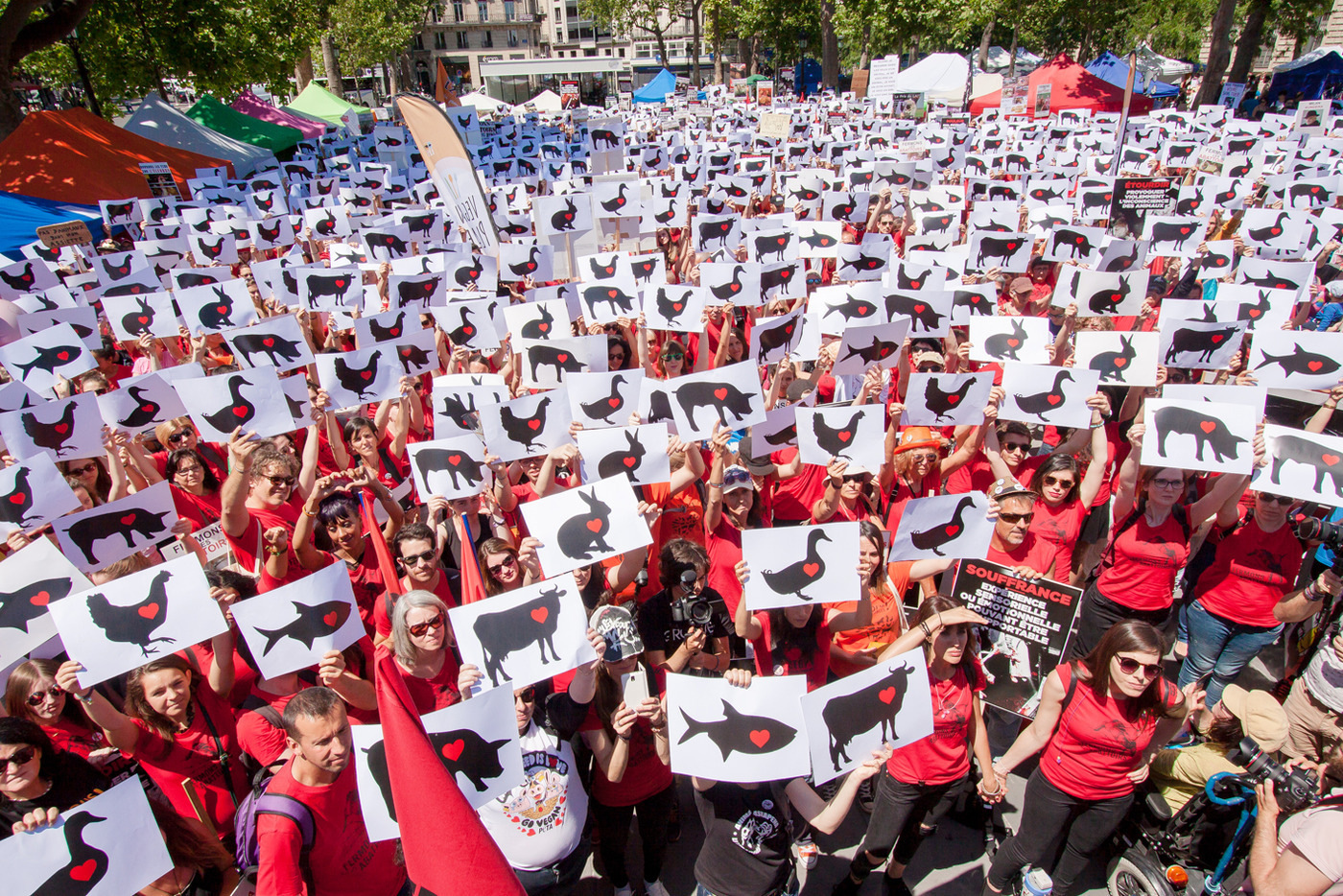 Photo de la Marche pour la fermeture des abattoirs 2016 à Paris